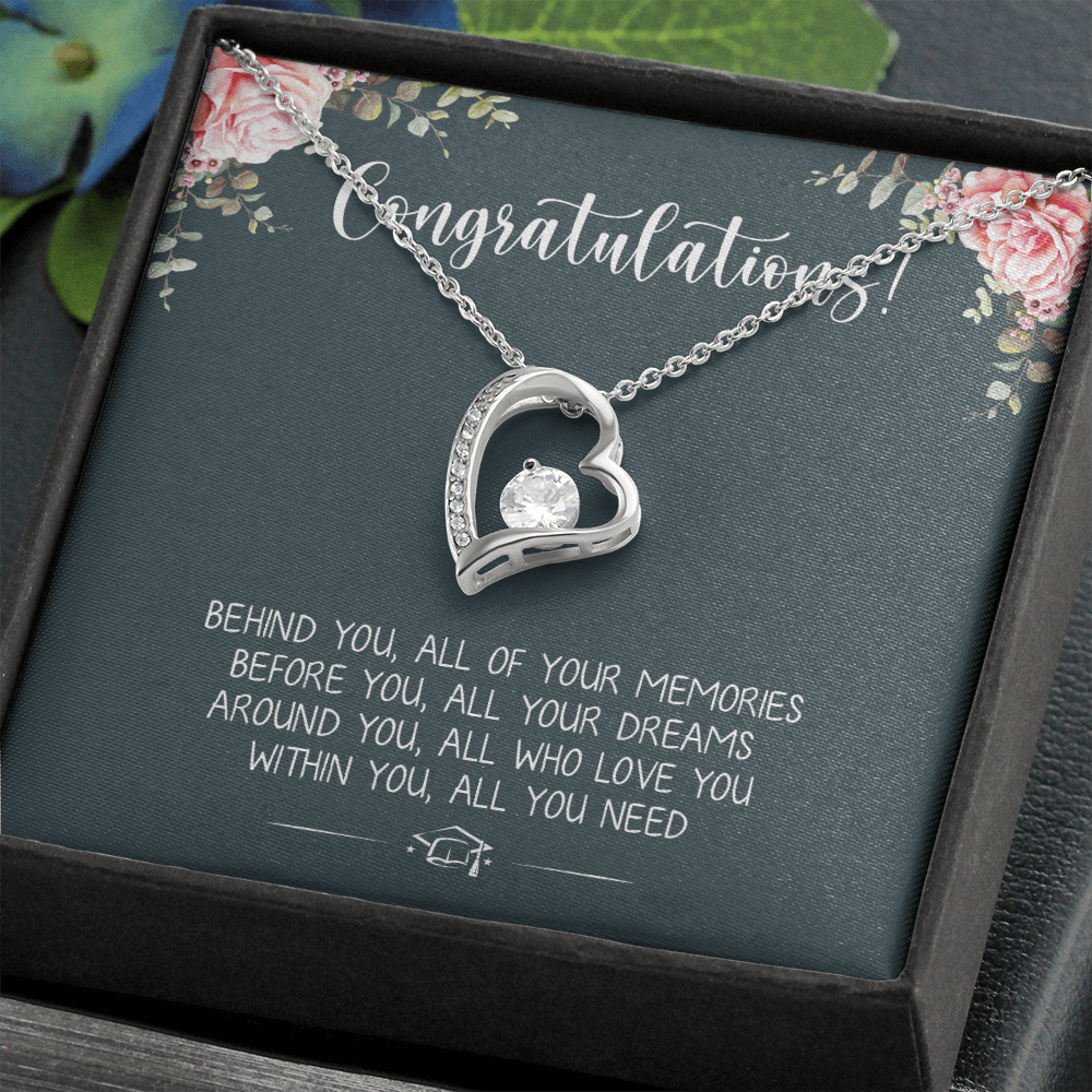 A Special Gift For Your Daughter Granddaughter on Graduation Day  - Forever Love Necklace - Free Shipping