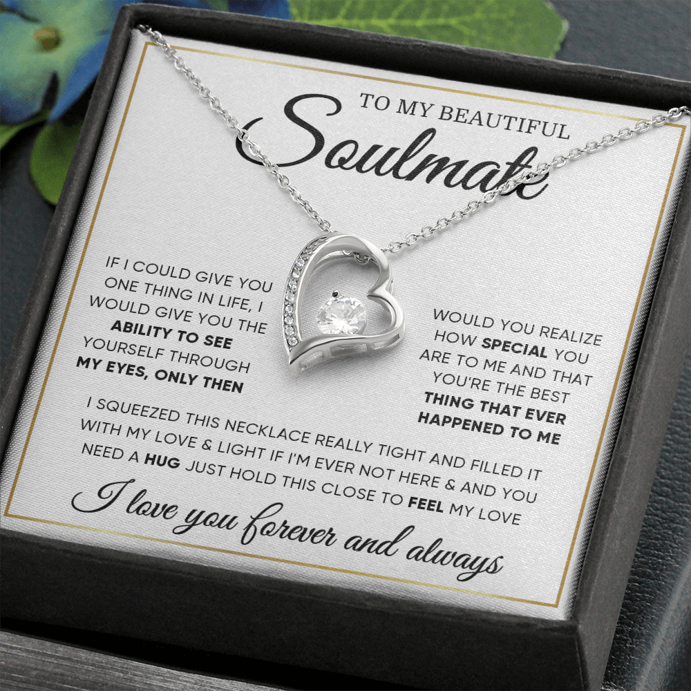 To My Soulmate From Husband Boyfriend - Forever Love Necklace