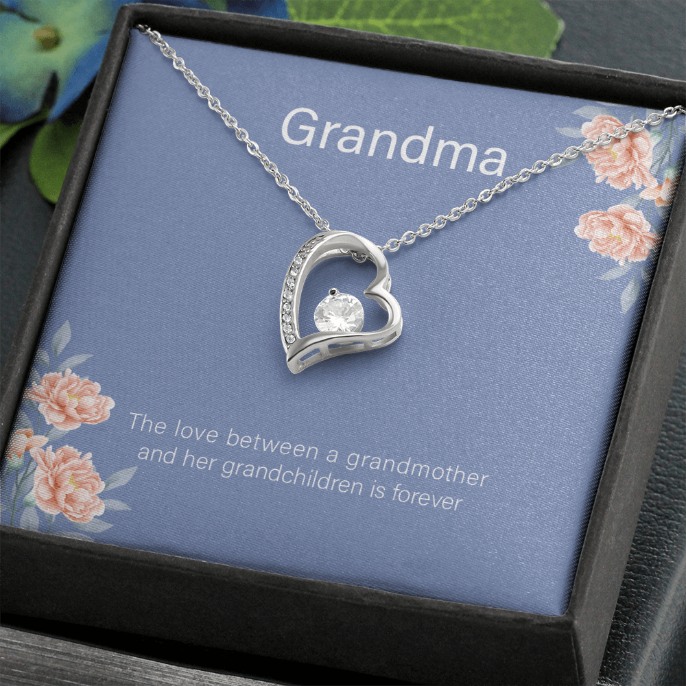 To My Grandma From Granddaughter - Forever Love Necklace