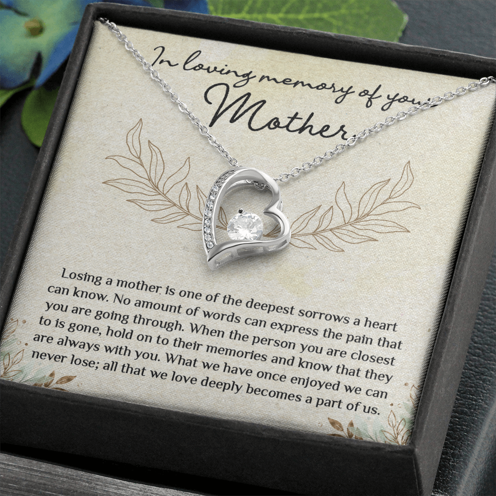 Memorial Necklace Gift for Loss of Mother - Forever Love Necklace