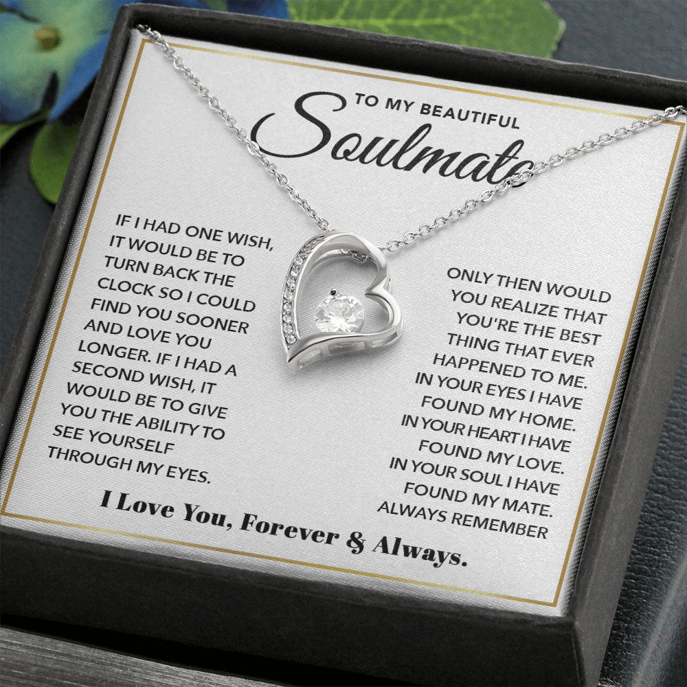 To My Soulmate from Boyfriend Husband - Forever Love Necklace