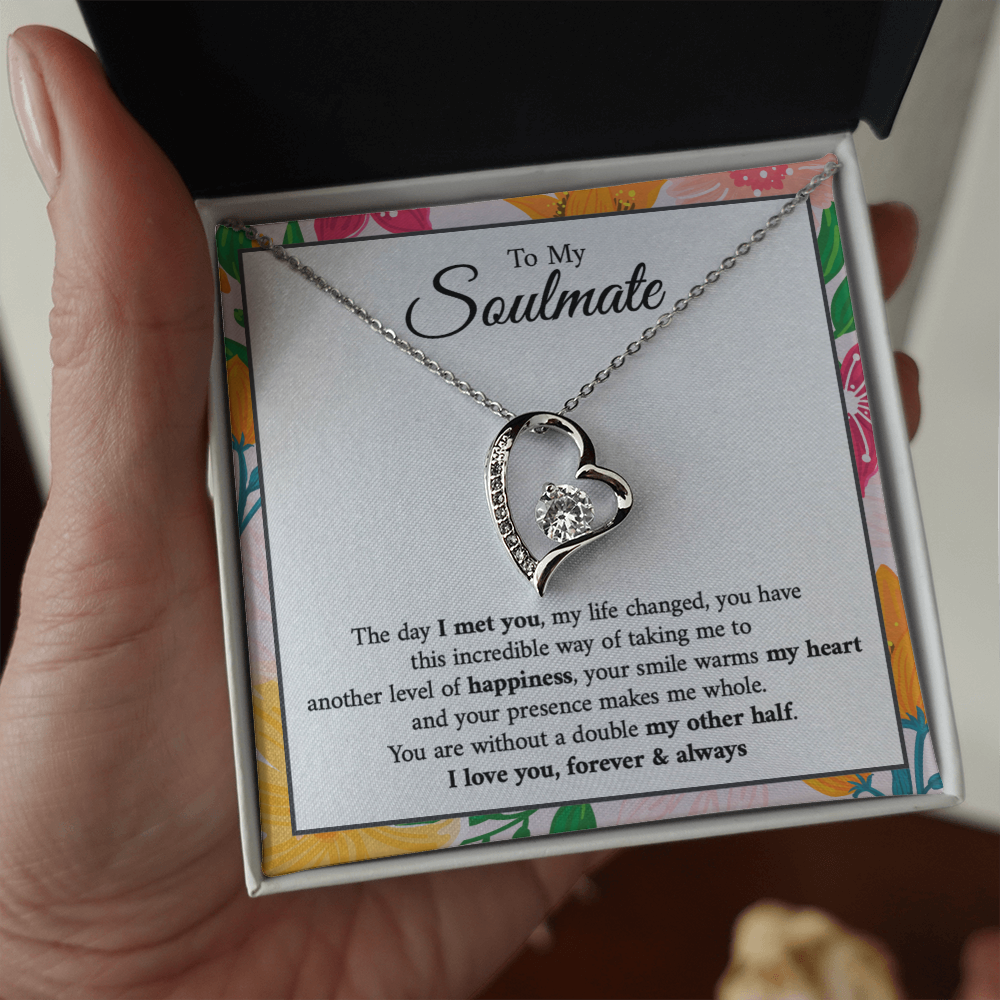 Couples Gifts Necklace To My Soulmate - Forever Love Necklace