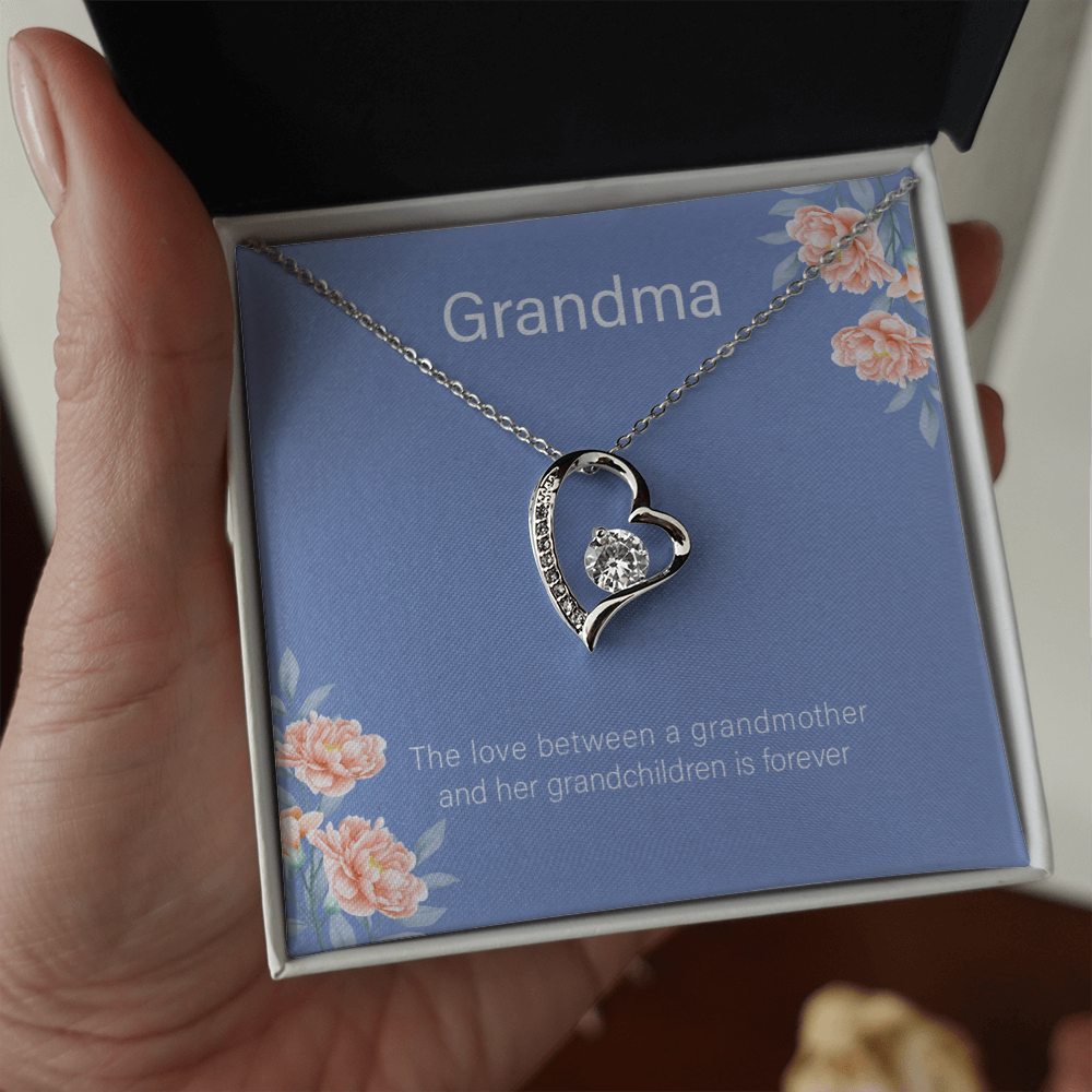 To My Grandma From Granddaughter - Forever Love Necklace