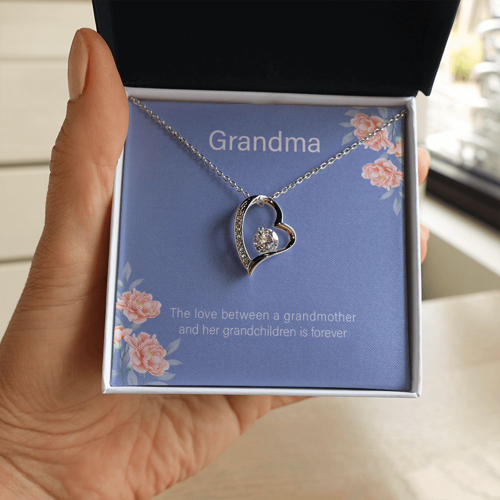 To My Grandma From Granddaughter - Forever Love Necklace