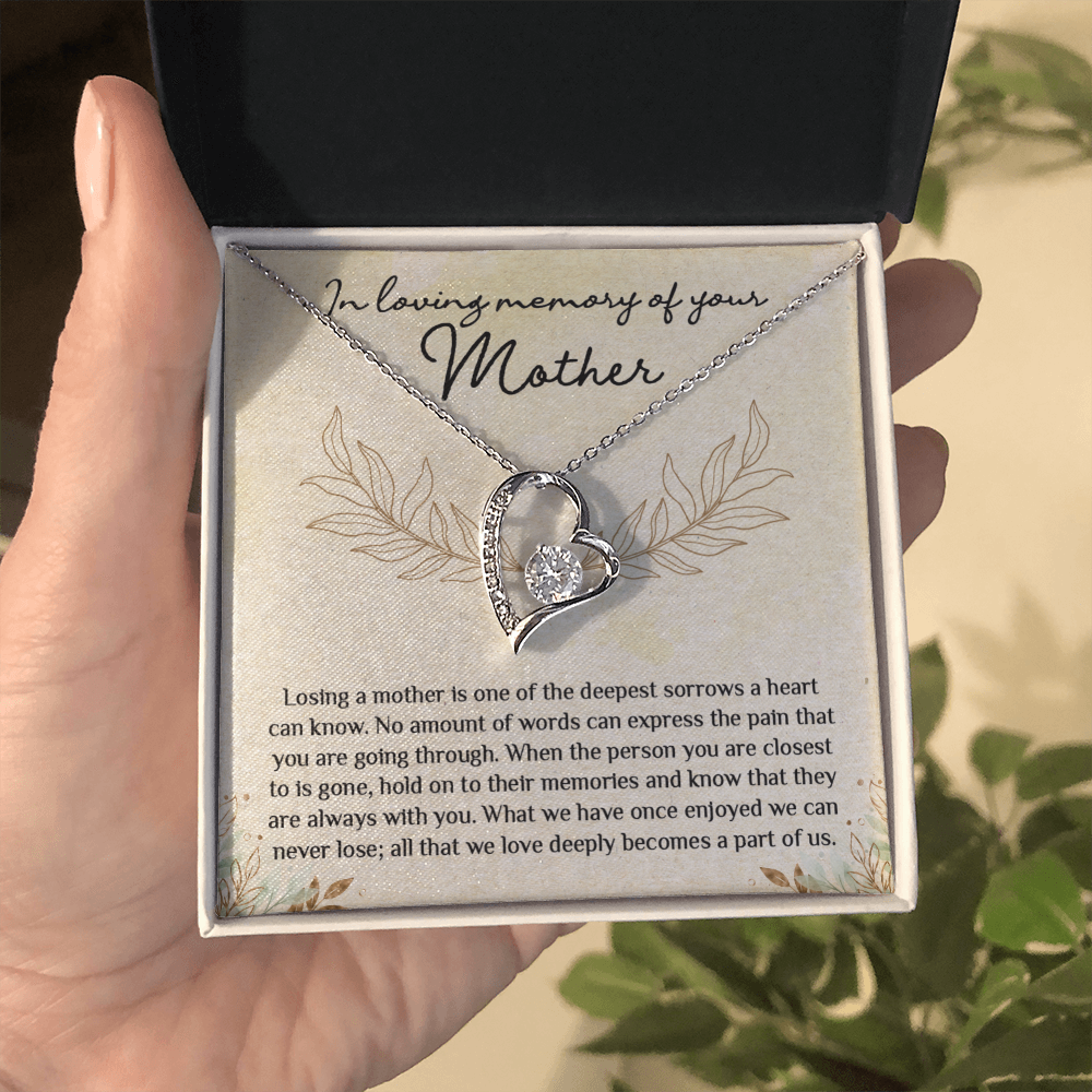 Memorial Necklace Gift for Loss of Mother - Forever Love Necklace