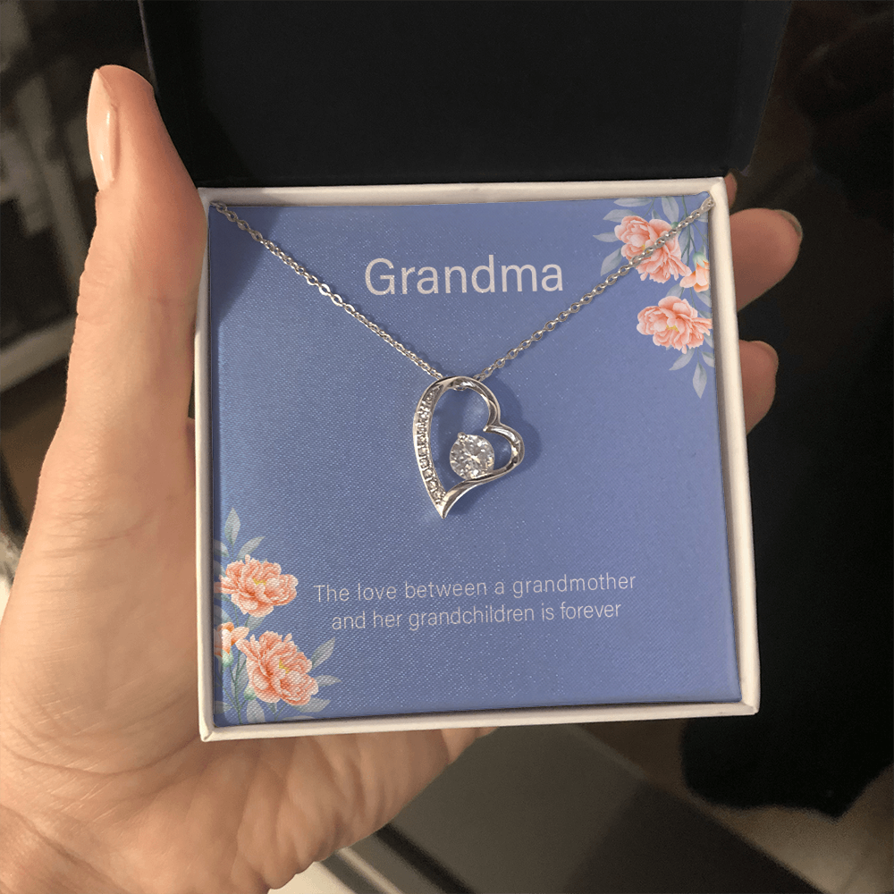 To My Grandma From Granddaughter - Forever Love Necklace