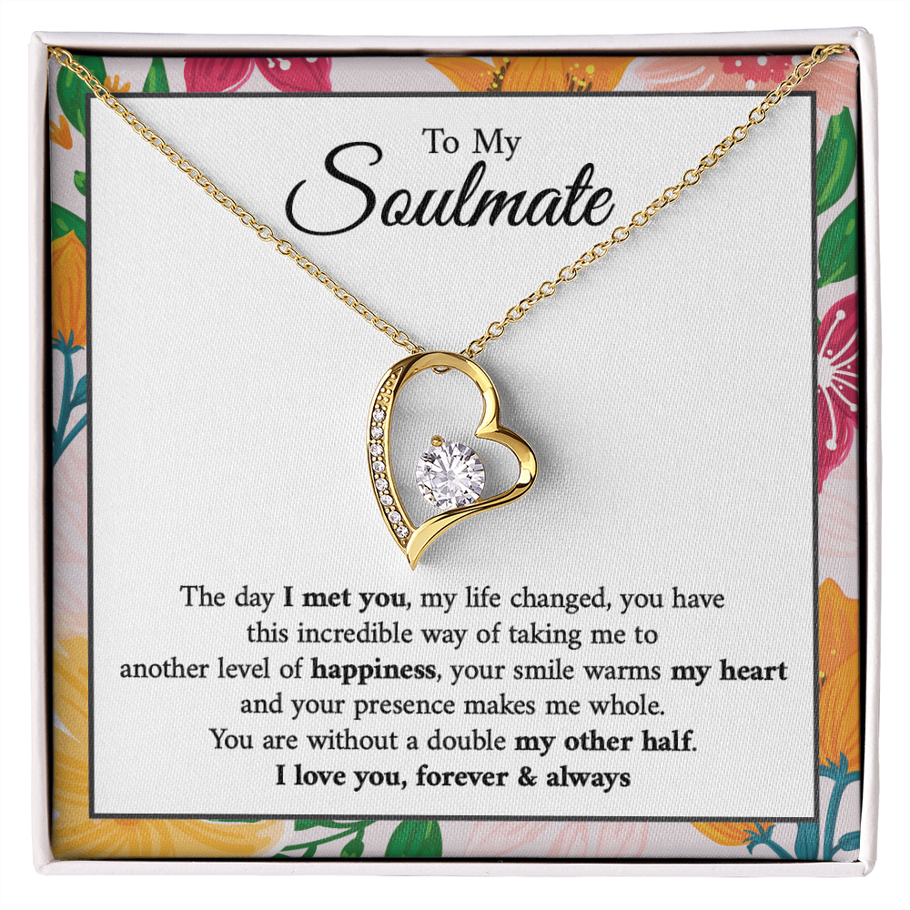 Couples Gifts Necklace To My Soulmate - Forever Love Necklace