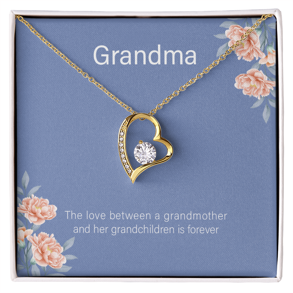 To My Grandma From Granddaughter - Forever Love Necklace