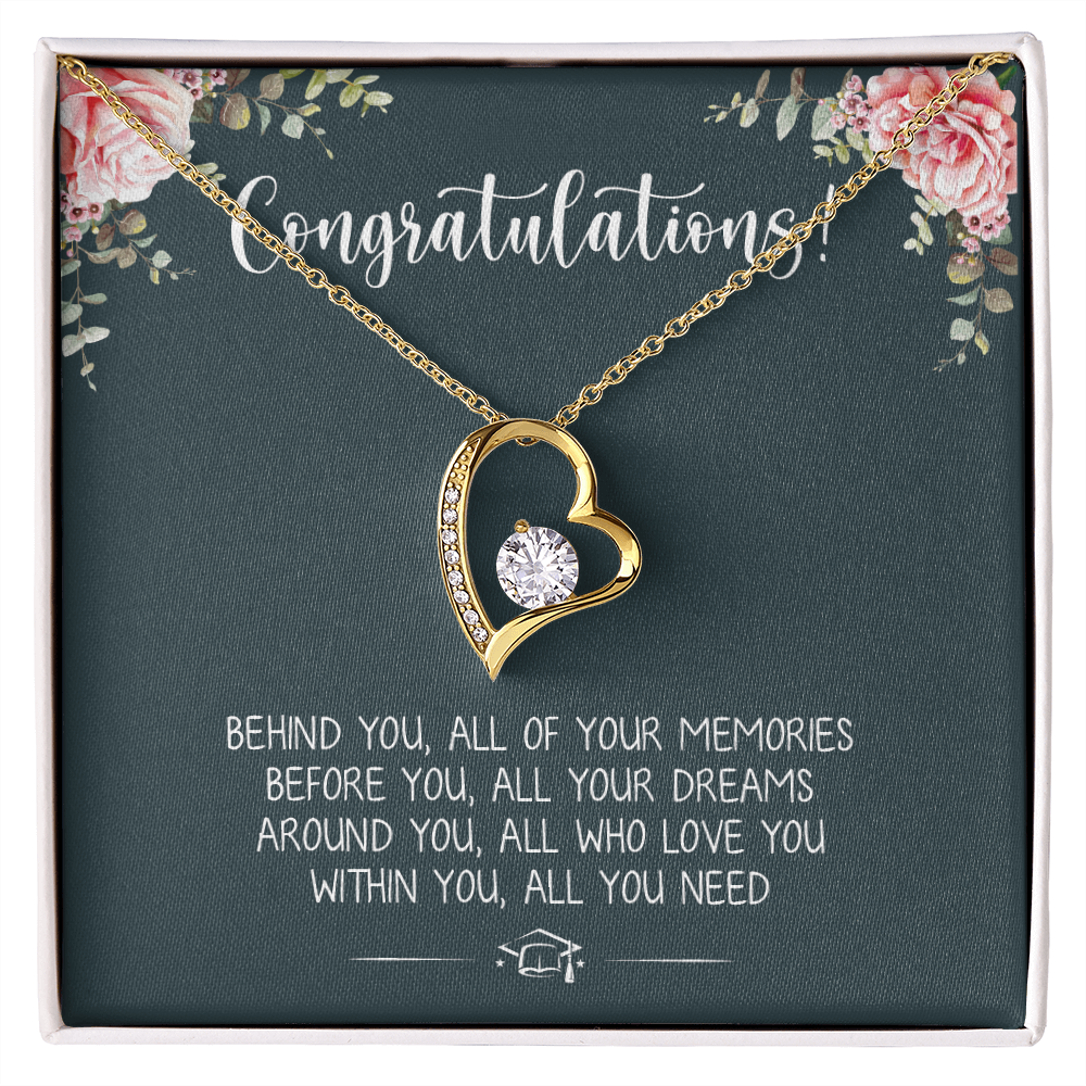 A Special Gift For Your Daughter Granddaughter on Graduation Day  - Forever Love Necklace - Free Shipping
