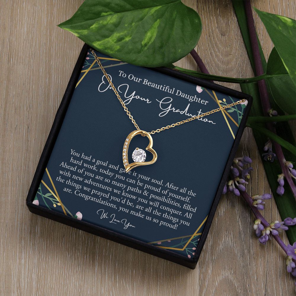 Forever Love Necklace - B0BHTRYNSY - On your graduation