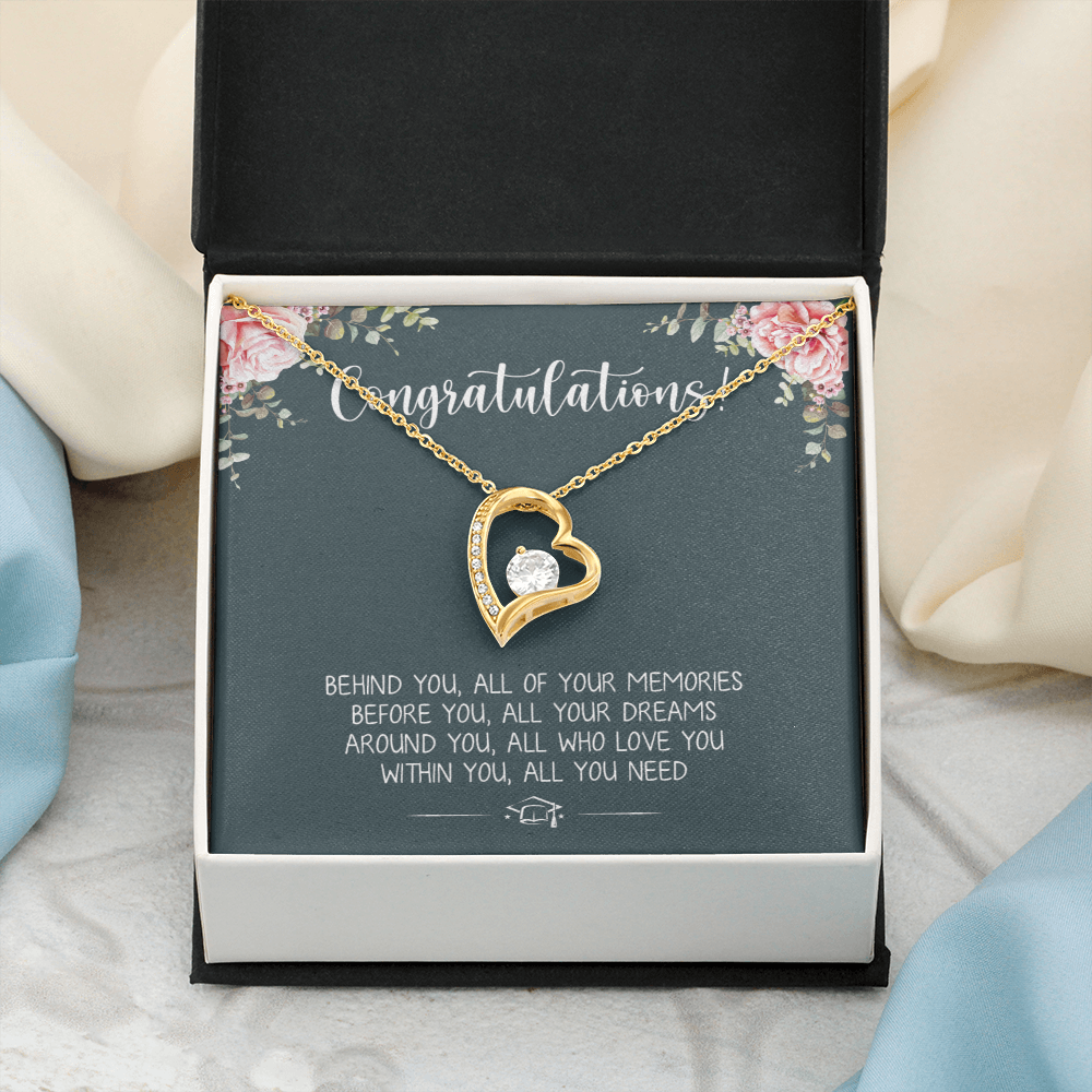 A Special Gift For Your Daughter Granddaughter on Graduation Day  - Forever Love Necklace - Free Shipping
