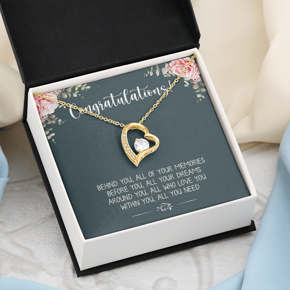 A Special Gift For Your Daughter Granddaughter on Graduation Day  - Forever Love Necklace - Free Shipping