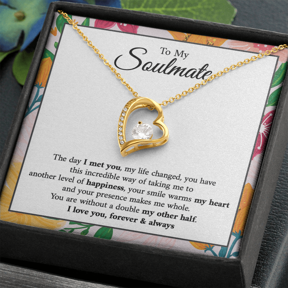 Couples Gifts Necklace To My Soulmate - Forever Love Necklace
