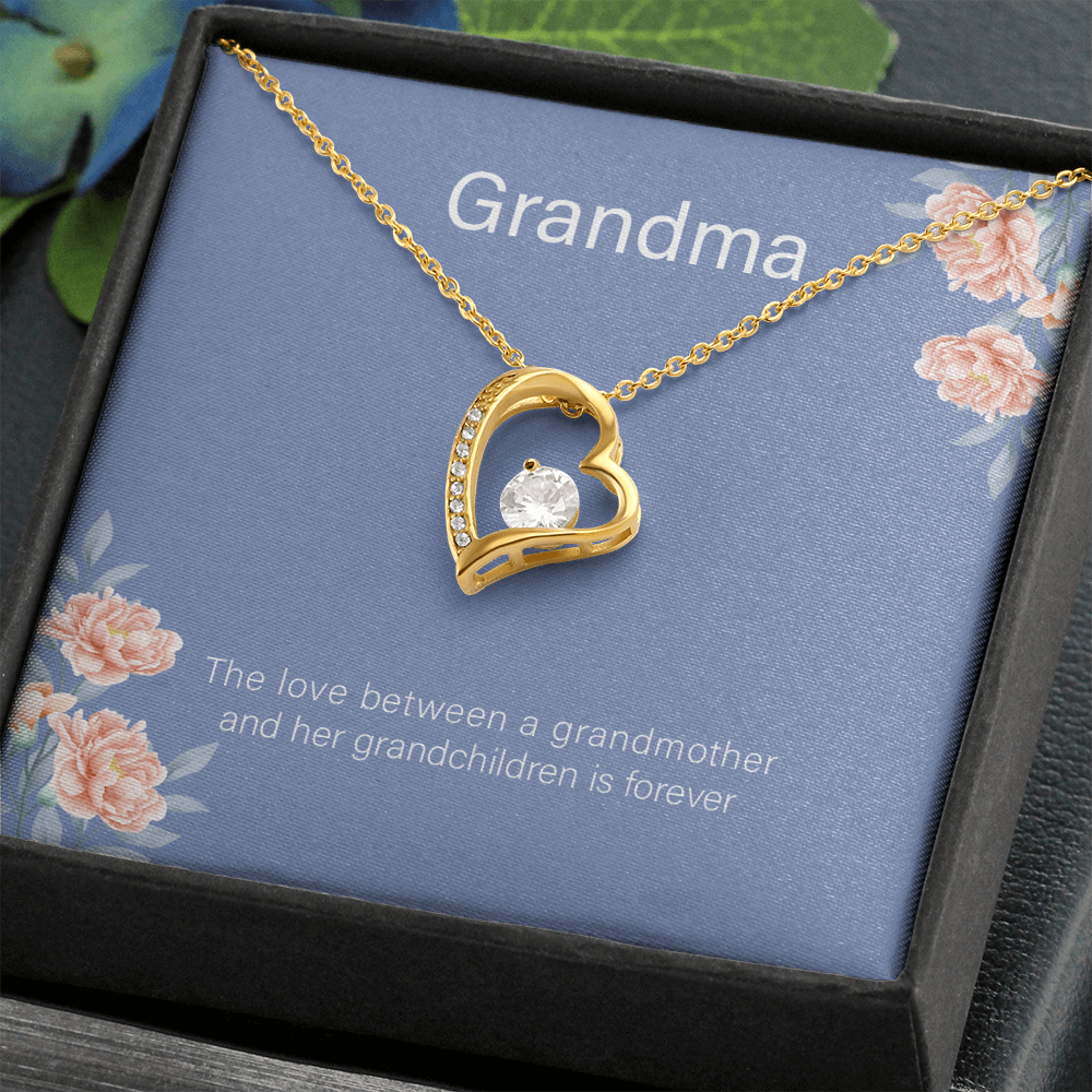 To My Grandma From Granddaughter - Forever Love Necklace