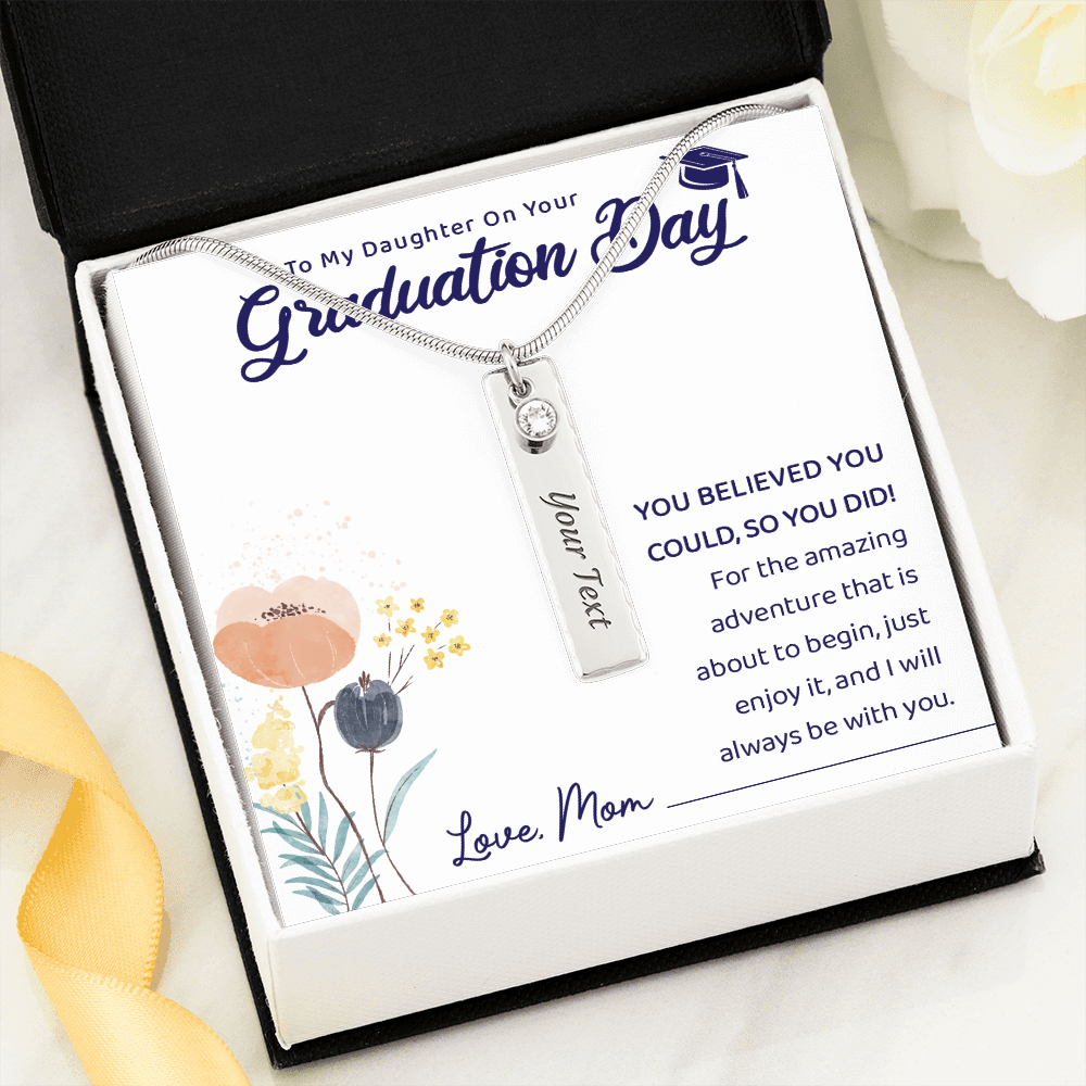 A Special Gift For Your Daughter on Graduation Day -Birthstone Necklace - Free Shipping