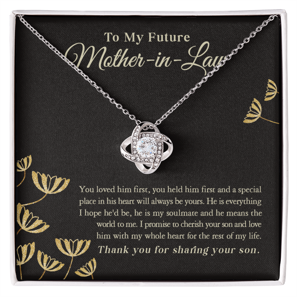 A Special Gift for Your Future Mother in Law - Love Knot Necklace - Free shipping