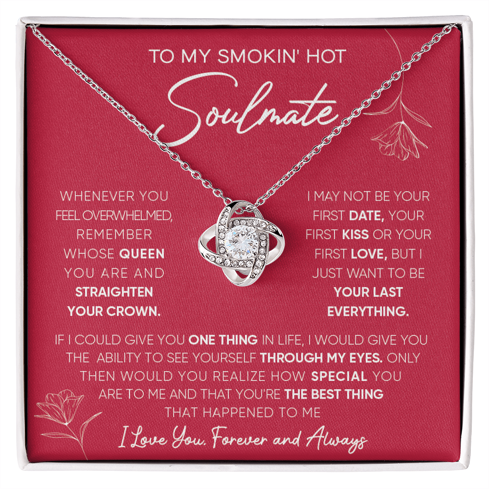 To My Smokin's Hot - Love Knot Necklace - Free shipping