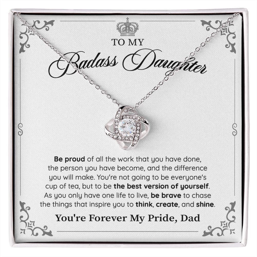 A Special Gift for Your Daughter - The Love Knot - Free shipping