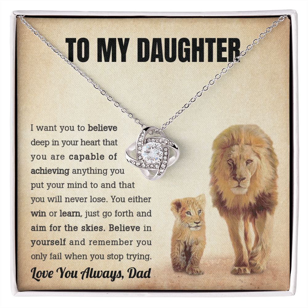 A Special Gift for Your Daughter - The Love Knot - Free shipping