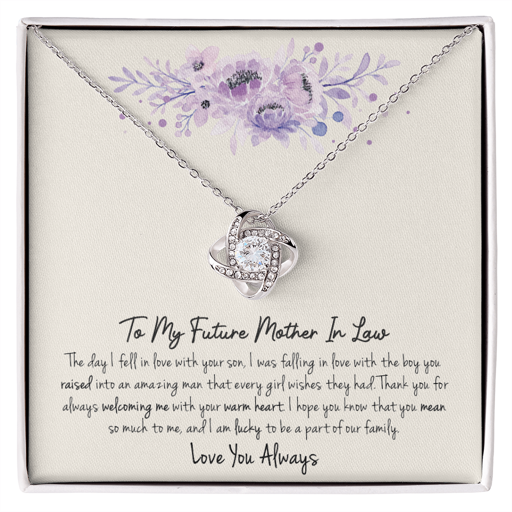 A Special Gift For Your Future Mother In Law - Love Knot Necklace - FREE SHIPPING