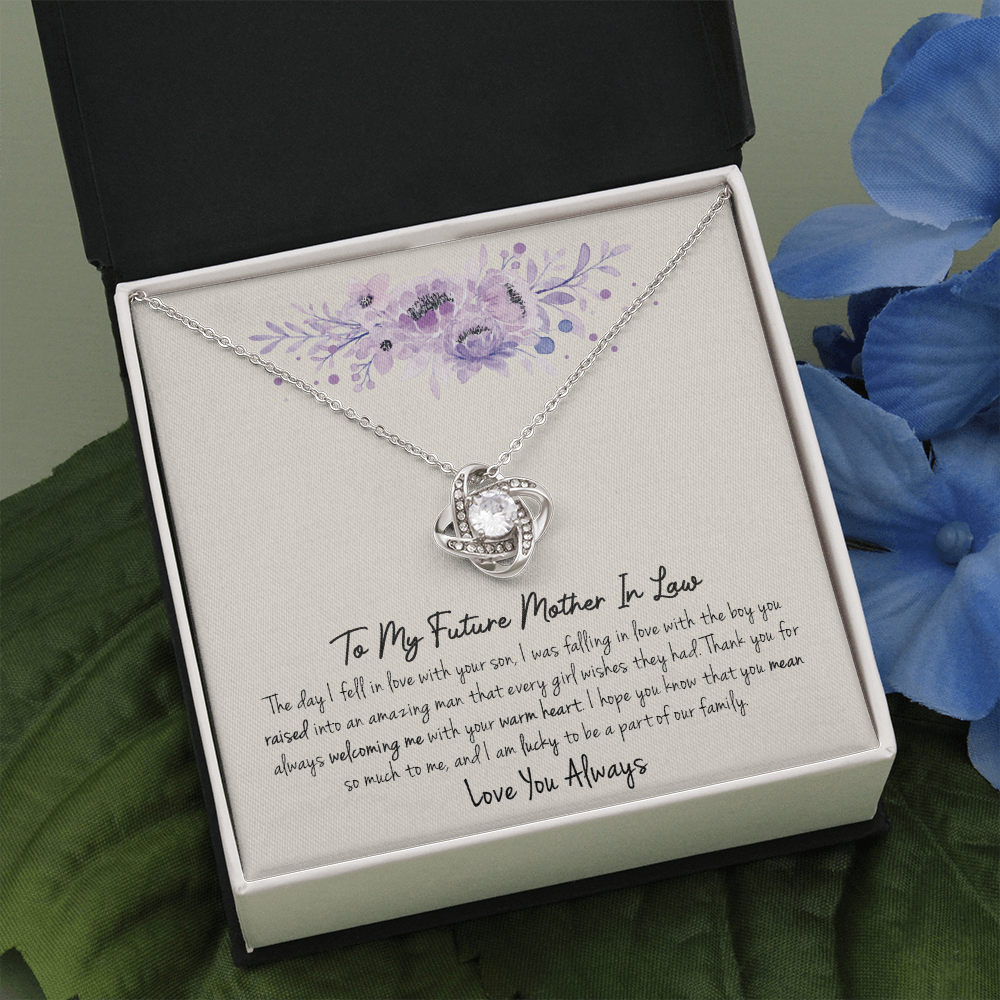 A Special Gift For Your Future Mother In Law - Love Knot Necklace - FREE SHIPPING