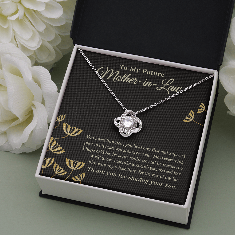 A Special Gift for Your Future Mother in Law - Love Knot Necklace - Free shipping