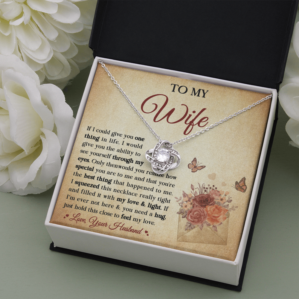 To My Wife - Love Knot Necklace - Free shipping