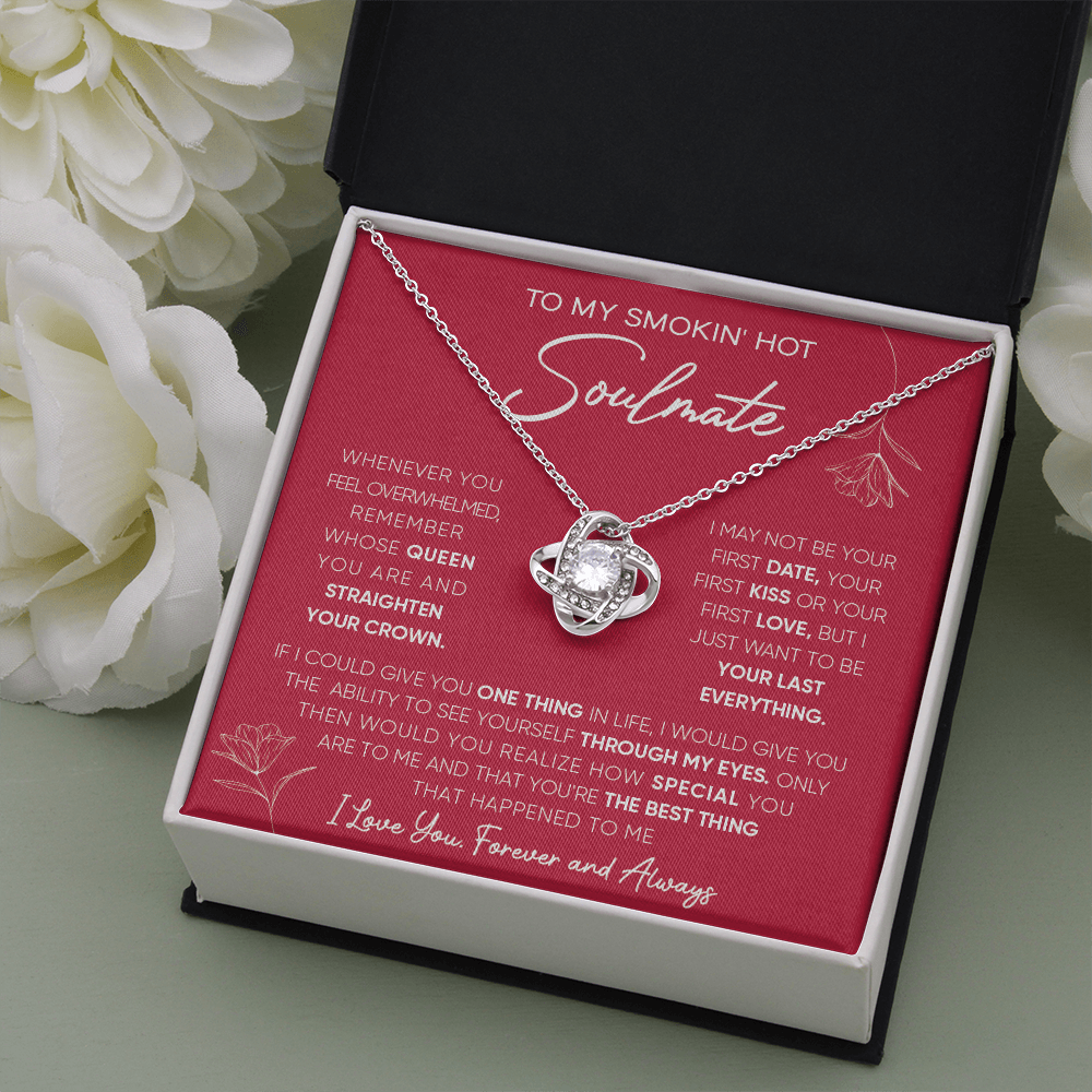 To My Smokin's Hot - Love Knot Necklace - Free shipping