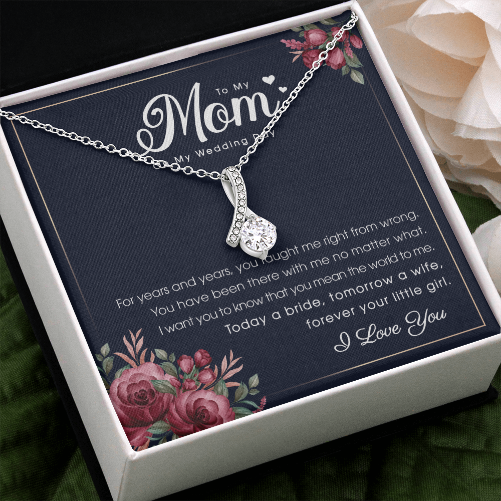 A Special Gift For Your Mom On Wedding Day- ALLURING BEAUTY Necklace - FREE SHIPPING