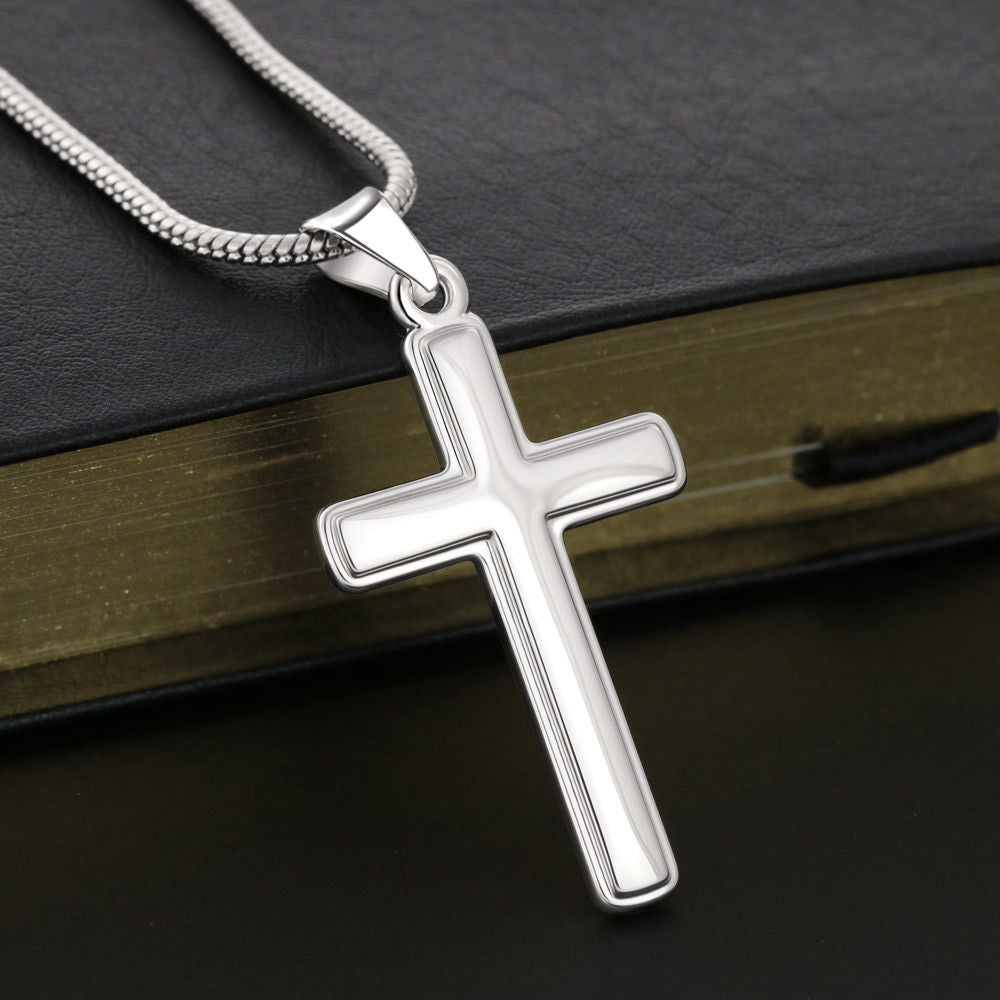 Gift For Boyfriend Husband - Stainless Cross Necklace