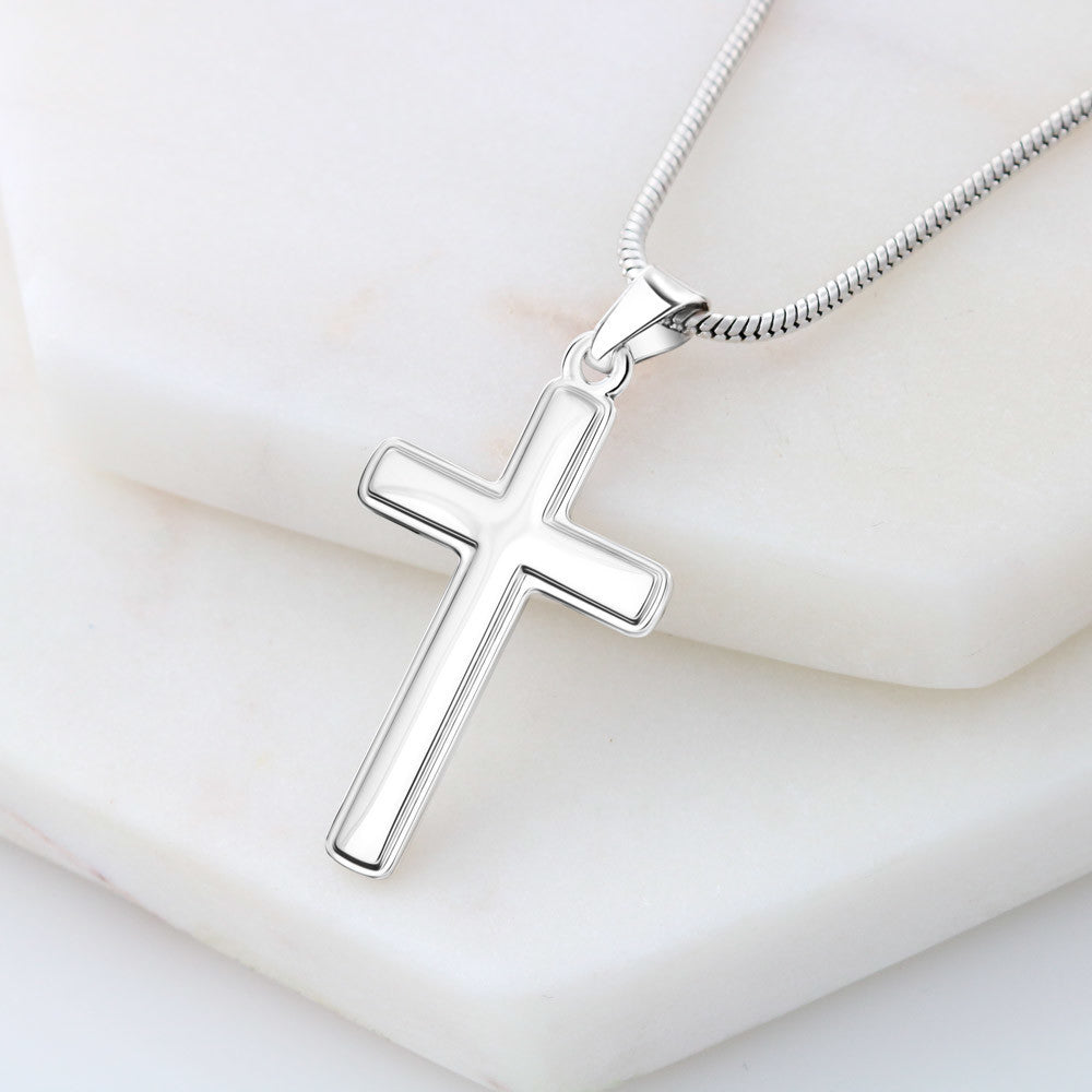 Gift For Boyfriend Husband - Stainless Cross Necklace