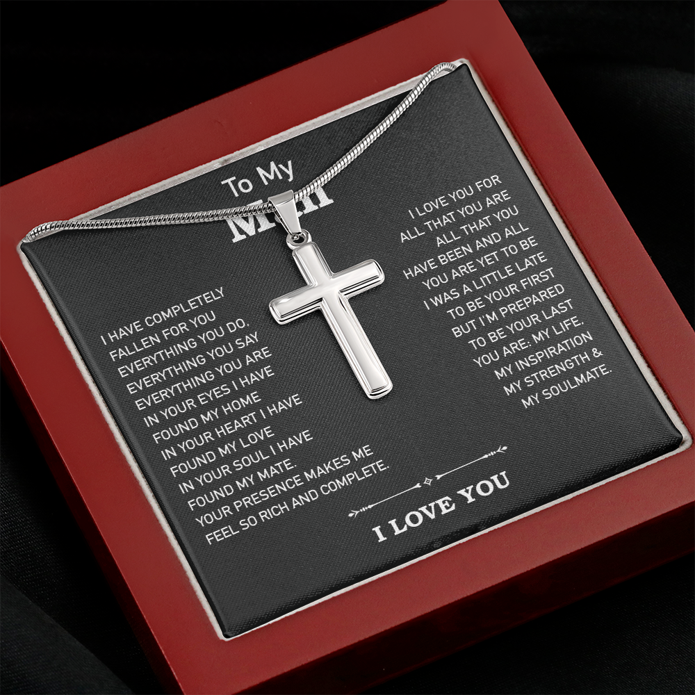 Gift For Boyfriend Husband - Stainless Cross Necklace