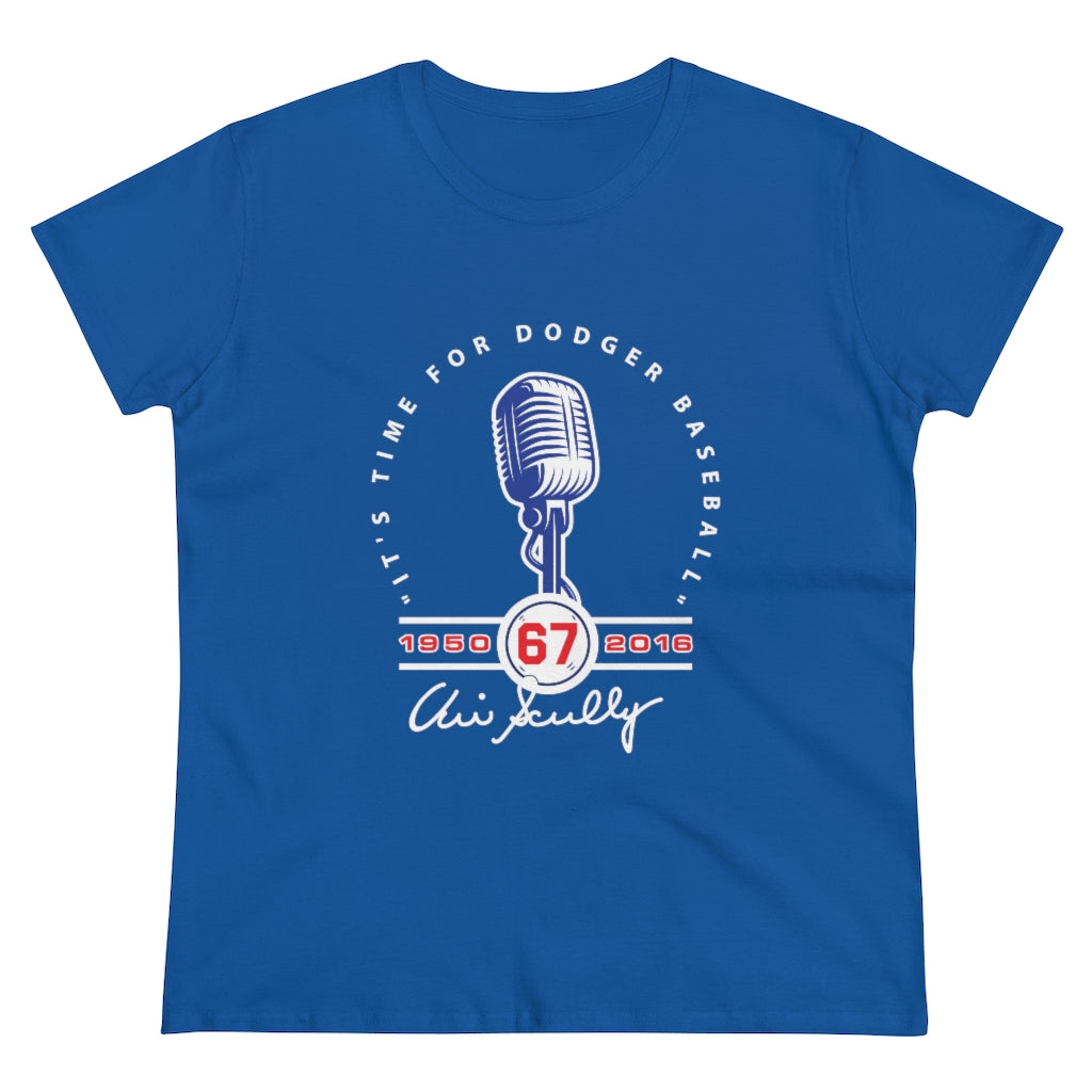 Vin Scully - Women's Midweight Cotton Tee - B0B8Z717QX