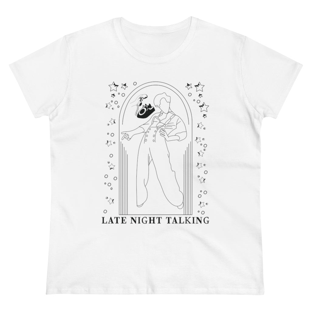 Harry Late Night Talking - Women's Midweight Cotton Tee - B0B9RF7LX3